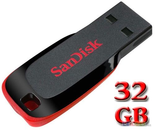 SanDisk 32GB 32 G Cruzer Blade USB 2.0
